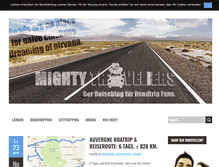 Tablet Screenshot of mightytraveliers.com